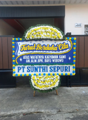 Papan Bunga Duka di Tumumpa Dua